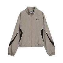 Puma Retro Windproof Water-Resistant Jacket Women jackets 696213-81 XXL gray