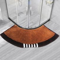 Namu dušo durų pusapvalis neslystantis grindų kilimėlis, vienspalvis vonios kambario kilimėlis, vonios kilimėlis dušo kabinai, dekoratyvinis kilimėlis 45 x 100CM brown