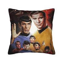 Stars Treks Pillow Covers Stuff Printed Cushion Cover Decor  Pillow Case Cover Seater Multiple Sizes 12x12Inch black