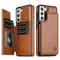 Wallet RFID Blocking Layer Protect Anti-Theft Magnetic Leather Case For Samsung Galaxy A15 A16 A17 A26 A35 A36 A53 A54 A55 A56 Galaxy A15 ruda