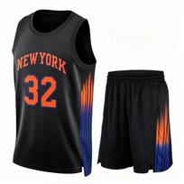 Mens NBA Basketball Jersey Sleeveless Custom11 Brunson 33 Ewing 32 25 Bridges Team Fan Apparel XL