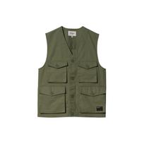 Carhartt WIP SS24 Unity Vest Single-Breasted V-Neck Multi-Pocket Vest Unisex Vests Army-Green I032980-1YS-4G L gray