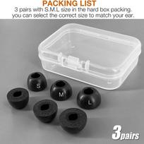 TENNMAK Memory Foam Eartips Replacement for Baseus Bass BP1 Pro & Bass BP1 NC Earpad juoda
