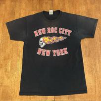 Vintage Y2K Hells Angels New Roc City T Shirt Large New York City Skull Flames 3XL brown