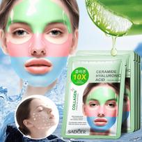 1PC Ceramide Hyaluronic Acid Facial Mask,Firming And Nourishing.Firm,Nourish And Soften The Skin It Collagen Ceramide / One Size beige