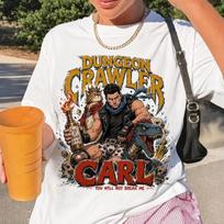 Dungeon Crawler Carl Shirt, Princess Donut And Mongo Graphic Tee, DCC LitRPG Fan M white