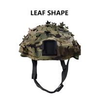 3D Camo Laser Cut Leaf Shape Airsoft Helmet Cover Mesh Helmet Cloth Paintball Hunting Fast MH PJ BJ Helmet Accessories