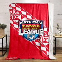 Tonga bedroom blanketby League Logo Design printed Flannel blanket for bedroom, living room, sofa, and nap 80x120cm(31*47in) white