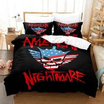 Cody Rhodes American Nightmare Bedding Set Bedroom Soft Modern Bedspreads Comefortable Duvet Cover Quilt Cover And Pillowcase 70x133cm 3pcs black