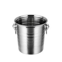 1L/3L/5L Nerūdijančio plieno ledo kibiras Nešiojamas ledo aušintuvas su patogia rankena Dviausis ledo kibiras Baro vyno įrankis