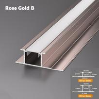 Sienos plokštės kampinis LED aliuminio profilis 5/8mm įleidžiamas gipso kartono plytelių užbaigimo krašto juostelė namų dekoras linijinis apšvietimas 0.5M For 8mm board