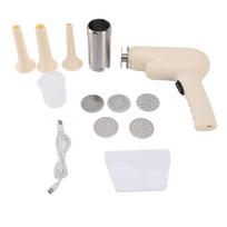 Handheld Electric Pasta Maker Efficient Multipurpose Stainless Steel Portable Automatic Noodle L white
