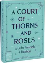 Atvirukų rinkinys A COURT OF THORNS AND ROSES Official Gilded Notecards, 16 vnt. su vokais