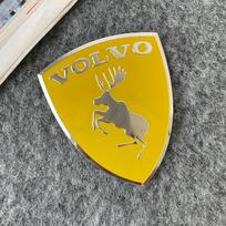 3D Metalinis Briedžio Skydas Kūrybiškas Automobilio Emblema Kėbulo Dekoratyviniai Lipdukai Volvo XC60 XC90 S60 S90 V60 XC40 V50 S80 Automobilio Aksesuarai WP5