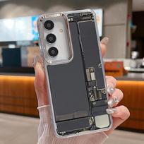 Retro Game Boy Camera Print Case For Samsung Galaxy Z Flip 8 7 6 5 4 Flip8 Flip7 Flip6 Magnetic For Magsafe Clear PC Hard Folding Phone Cover Samsung Z Flip7 black