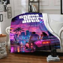 Grand Theft Auto Blanket Durable Comfort Perfect for Seaside Bed Office Chair for All Occasions Warmthful Decor Best Holiday Gift for Friends Family 130cmx150cm
