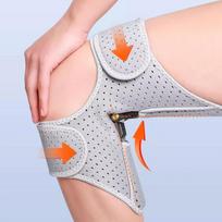Spring Knee Brace Spring-Powered Joint Support For Climbing Stairs Portable Wrap Breathable Assistive Device For Exercise Stair CN beige