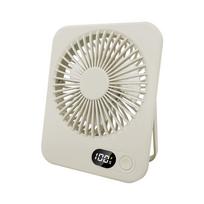 Mini Portable Fan USB Desk Fan Rechargeable Table Fan Small Wall Mounted Ceiling Fan 5 Speeds Powerful Wind Foldable Camping Fan chaki