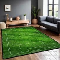 Futbolo Aikštės Didelio Ploto Sporto Tematikos Kilimai Dekoras Namų Svetainės Purus Minkštas Kilimas 200×300 Miegamojo Žaidimų Aikštės Kilimėlis Vaikams 60cm x 90cm