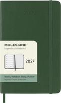 Moleskine 2027 Weekly January 12 Pocket Size x Myrtle DSK1512WN2Y27 Diary, Start, Months, (9cm 14cm), Softcover, Green, gray