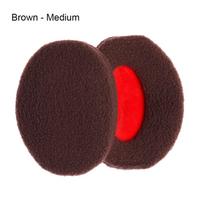 Vyrams Moterims Pūkuotas Vilnos Ausų Apsauga Žieminiai Ausinės Ausų Danga Ausų Šildyklės Be Juostos Ausų Šildyklės Brown - Medium black