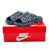 DV2137-001 Nike Air More Uptempo Slide Black Sandal White 10 gray