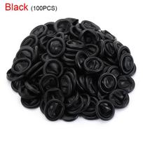 100PCS Disposable Finger Cover Natural Rubber Gloves Non-slip Anti-static Latex Finger Cots Fingertips Protector Gloves black