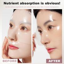 Bio Collagen Deep Collagen Night Mask Hydrating Overnight Hydrogel Korean Glass Skin Mask For Deep Hydration Wrapping Peel Off Facial Mask Pack (P beige