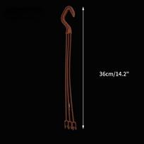 20 vnt. Kabykla Makrame Kabantys gėlių vazonai Laikiklis Sodo Sodinimo Kabliukai Namų Kabantis Krepšelis Balkono Dekoras 36cm ruda