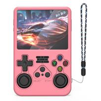 Silicone Protective Case For R36S Handheld Game Console, 360° Full Cover Shockproof & Anti-Scratch Skin Game Accessories rožinė