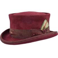 Grynos vilnos plokščiu viršumi cilindras, vienspalvė veltinio skrybėlė, madingas vilnos cilindras 60cm brown
