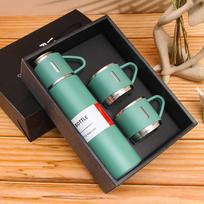 Premium Business Water Bot 1 Set- 304 Double-Layer Stainless Steel Vacuum Cup Set Of Wine Beer Coffee 500ml Insulated Travel Mug 501-600ml žalia