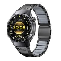 22mm prabangus titano silikoninis dirželis Huawei Watch GT6 Pro/Watch 5 46MM/GT4 metalinis sportinis dirželis Watch4 Pro/Watch Ultimate Business for garmin band Magnetic Buckle &A gray