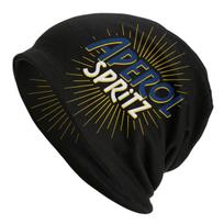 Custom Aperols Spritz Bonnet Hat Knitting Hat Unisex WoUnisex Hip Hop Unisex Winter Warm Beanies Cap Beanies Hat black