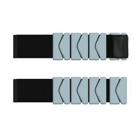 New K-shaped Weight-Bearing Silicone Bracelet with Velcro Closure for Yoga Fitness 2-4 Lbs 2 pounds gray
