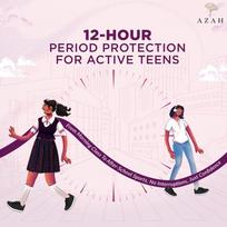 Azah Teen Disposable Period Panty for Girls (XS-S for 9–11 Years Old) | Heavy Flow Coverage | 12-Hour Leak Protection | 360° Coverage | Panty-Lik blue