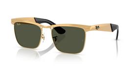 Sunglasses 0RB3875 WAYFARER DELUXE SANDBLASTED LEGEND GOLD GREEN 92763356 Polarized [Ray-Ban] (Gold/Green) beige
