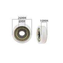 5 vnt. atsparūs dilimui nailoniniai guoliukų ratukai, tylūs metaliniai rutuliniai guolių skriemuliai sporto įrangos slankiojančioms dalims pakeisti 5Pcs 26x10mm