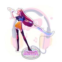 Demon Hunters Huntrix K-Pop Saja Boys Acrylic Stand Models Desktop Ornaments Rumi Zoey Mira Sold My Soul Decorations Fans Gifts white