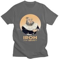Graphic Iroh Avatar The Last Airbender Character T Shirt Unisex Pure Cotton Tshirt Casual Tee Tops Short Sleeve Anime Iroh Tshirt M beige