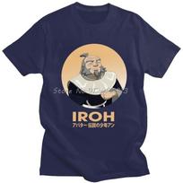 Graphic Iroh Avatar The Last Airbender Character T Shirt Unisex Pure Cotton Tshirt Casual Tee Tops Short Sleeve Anime Iroh Tshirt 4XL beige