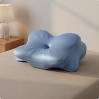 Butterfly Memory Foam Pillow Spinal Alignment Cervical Pressure Relief for Side mėlyna