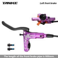TANKE MTB Hydraulic Disc Brake Set 160mm Rotors Oil Calliper Plate Mountain Bicycle Clamp Handle Bike Double piston oil brake Purple LF