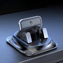 Car Mobile Phone Holder, Advanced Silicone Pad, Non-slip and Non-marking Glue Fixing sun-dried pattern blue