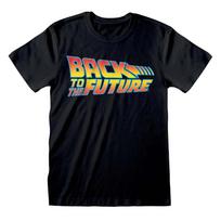 Back To The Future Logo T-Shirt Official Licenced L black