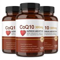 ZEBORA CoQ10 300mg - Širdies sveikatai ir energijai palaikyti (120 minkštųjų gelių) 3pack