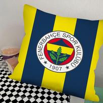 F-F Fenerbahce Prabangi pagalvės užvalkalas Kvadratinė pagalvė Miegamojo Sofos Laisvalaikio Komforto Pagalvėlė Automobilio Svetainės Namų Dekoras 16x16Inch yellow