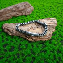 Retro Dragon Bone Chain Bracelet with Spring Buckle - Polished Round Design for Hip Hop and Party Jewelry A0562 beige