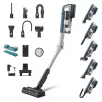 Dulkių siurblys šluota PowerUp 3200Aqua, 150AW/50min/4.89kg, Philips,Blue