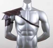 Viduramžių Vikingų Vyrų Dvigubo Peties Šarvų Diržų Kostiumas COSPLAY & Helovino gray